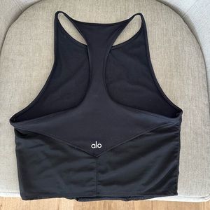 Alo Yoga Black Workout Crop Top Small